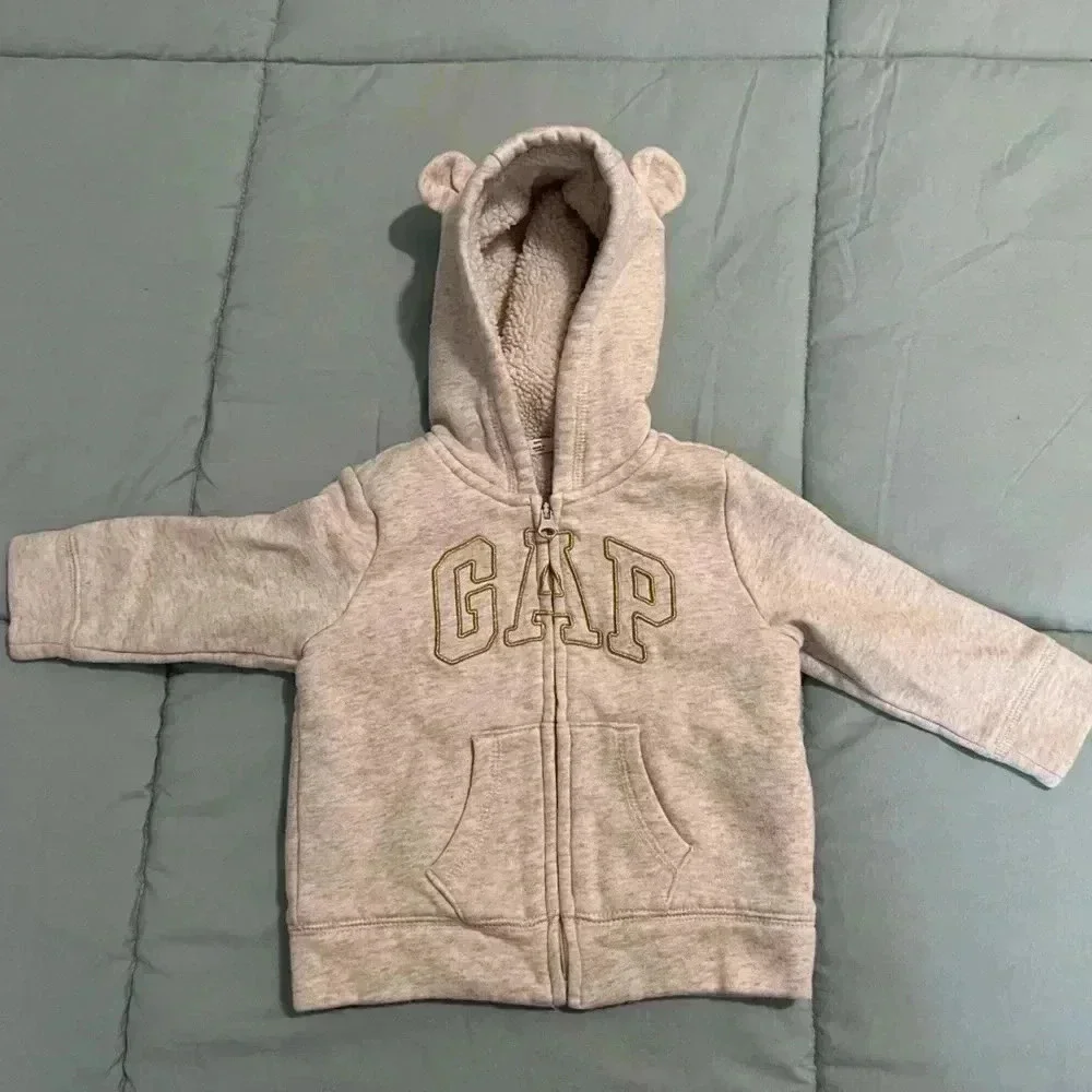 GAP Baby Bear Cozy Zip Hoodie 6-12 months